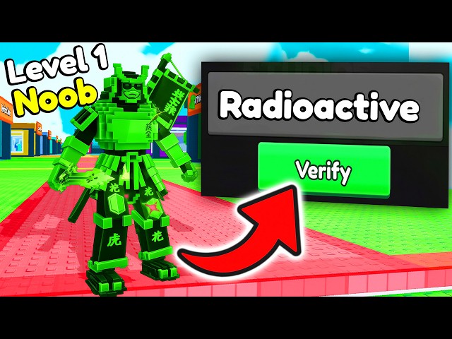 Starting Over as NOOB with RADIOACTIVE CODES in Be A Lucky Block!