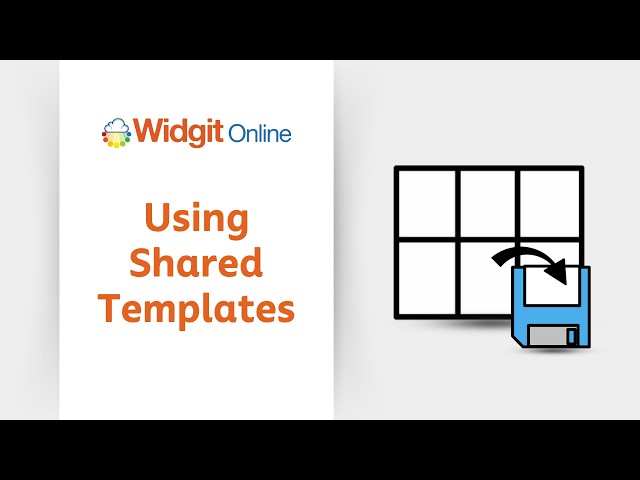 Widgit Online Training (Admins): Using Shared Templates