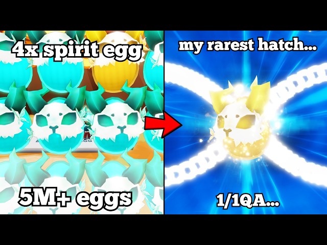 I Hatched TWO SHINY MYTHIC INFINITY PETS In The BGSI Spirit Egg Update!