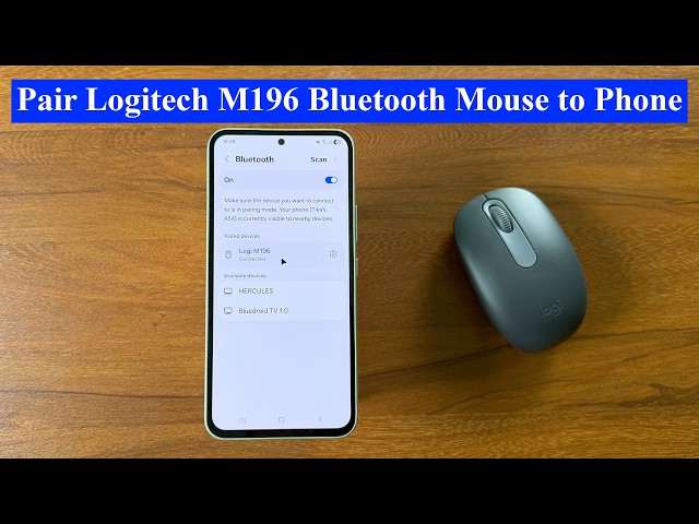 How to Connect Logitech M196 Bluetooth Mouse to Phone