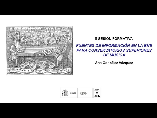 2nd Training Session "Information Sources at the BNE for Higher Conservatories of Music"