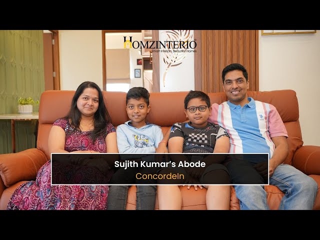 Sujith Kumar’s 3BHK APT Interior Design In Bangalore  @concordeIn By Homzinterio | #interiordesign