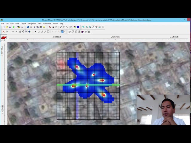 How to simulate impact from pit latrines on water wells with MODFLOW - MT3DMS