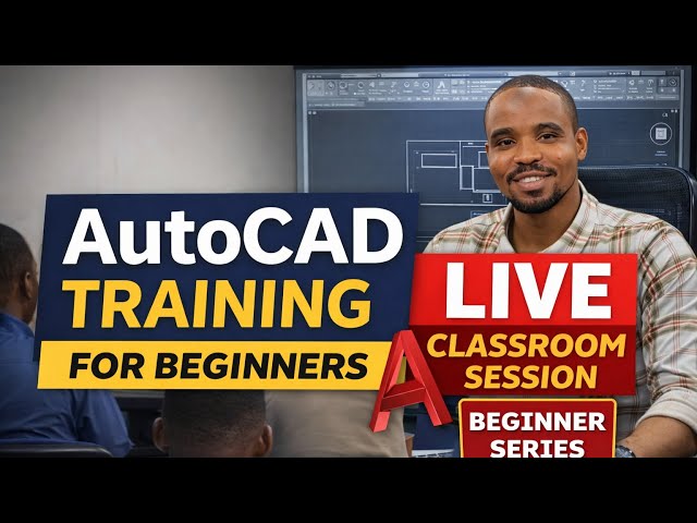 AutoCAD for Beginners | Lesson 1 – Introduction to AutoCAD (Live Classroom Training)