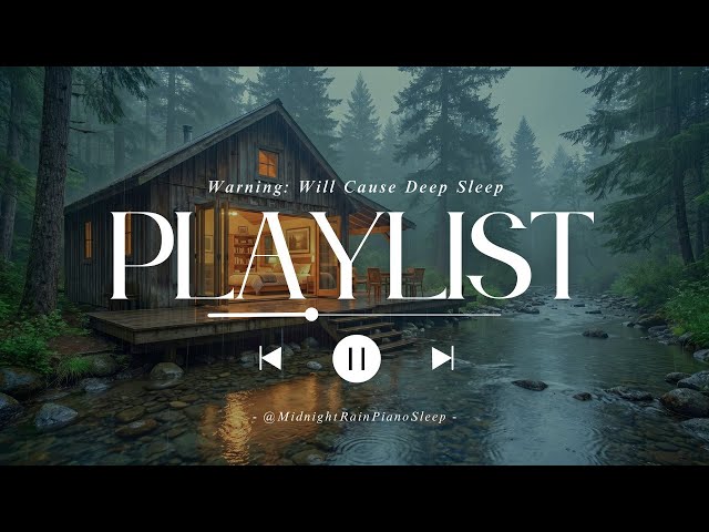 Stop Overthinking: Rain on Overwater Deck & Slow Felt Piano