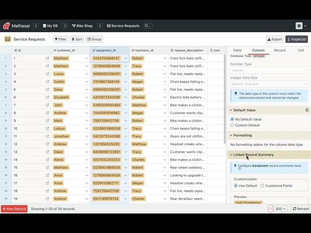 Mathesar v0.2.0 Homepage Video
