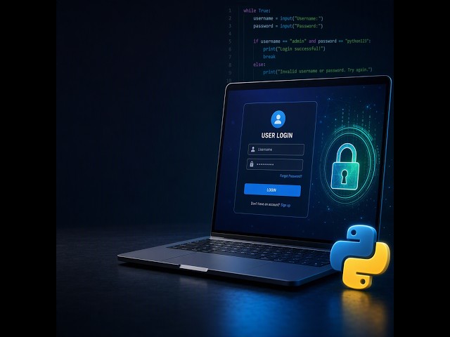 Python While Loop Practice: Build a Real Login System 🔐 | Beginner Python Project