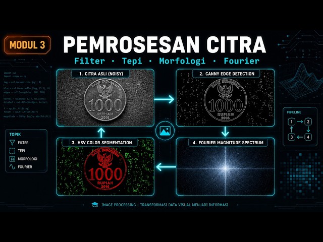 Cara Komputer "Memahami" Gambar: Filter, Tepi, Morfologi & Fourier | Modul 3 Computer Vision