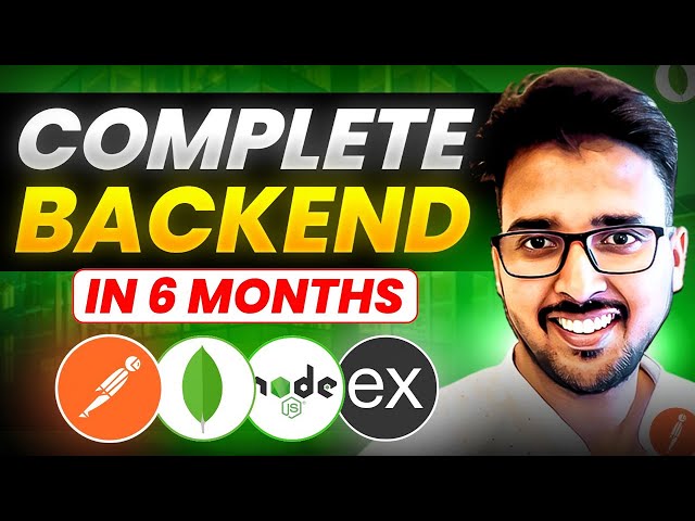 Backend Developer roadmap in 6 Months 🔥 Backend development full course #developers