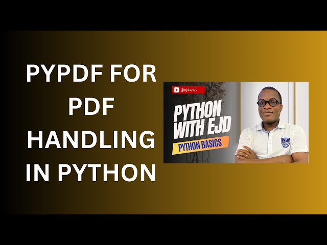43. PyPDF for PDF Handling in Python