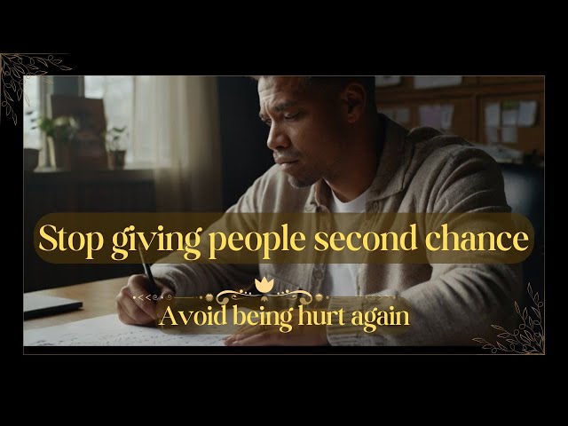 STOP Giving People SECOND Chances! Here's Why!
