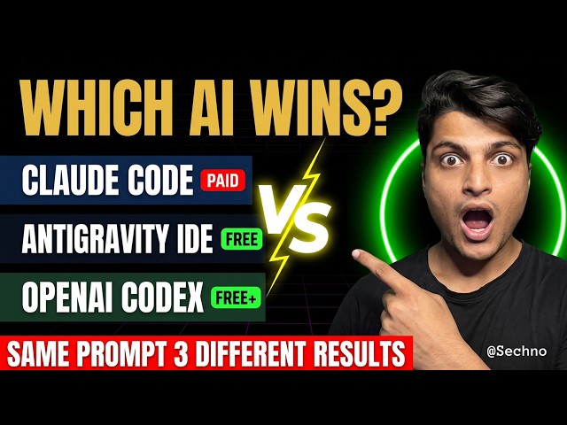 I Tested Claude Code vs Google Antigravity vs OpenAI Codex — Honest Results (2026)