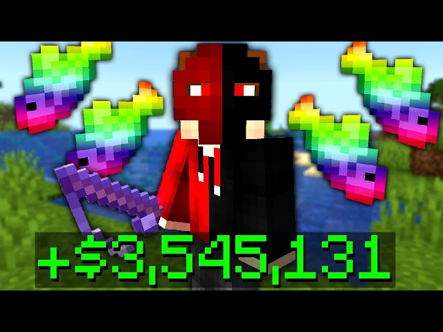 The NEW Fishing Update Makes you MILLIONS on Minecraft Survival Server!! | TalonMC