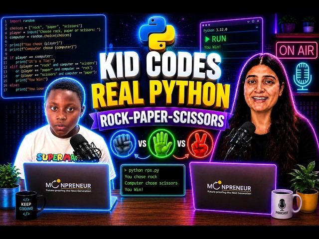 Coding Rock, Paper, Scissors Game on BBC micro:bit using python | Moonpreneur