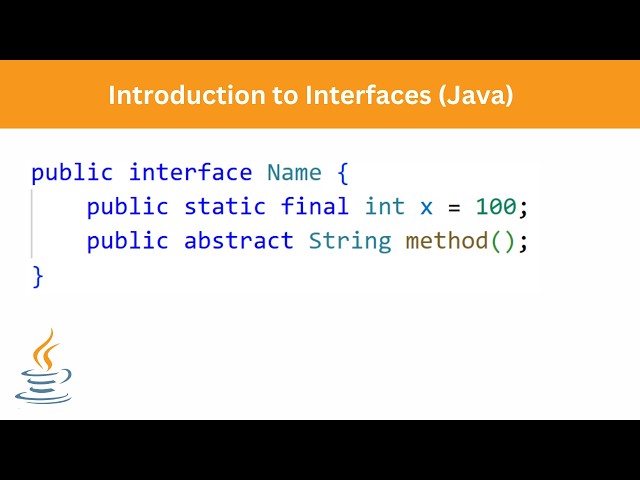 Introduction to Interfaces | Java
