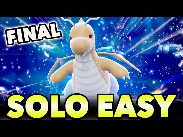 FINAL 7 Star DRAGONITE Raid – Best SOLO Build (Scarlet & Violet)