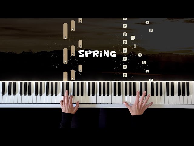Spring Andrea Vanzo Piano Tutorial Piano Cover Emotional Piano Music Relaxing Wonderful Soothing