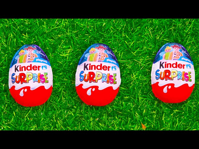 Satisfying ASMR Video One of Three Beautiful Kinder Surprise Eggs Unpacking Disney Collection