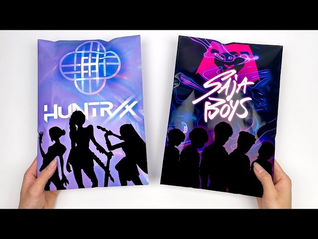 Paper DIY 🎤 Unboxing Huntrix Vs Saja Boys Blind Bags | KPOP Demon Hunters | ASMR