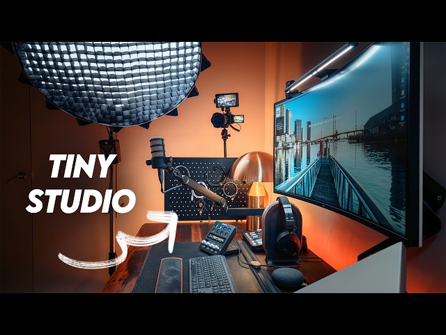Pro-Level YouTube Studio Setup in a Tiny Office Space