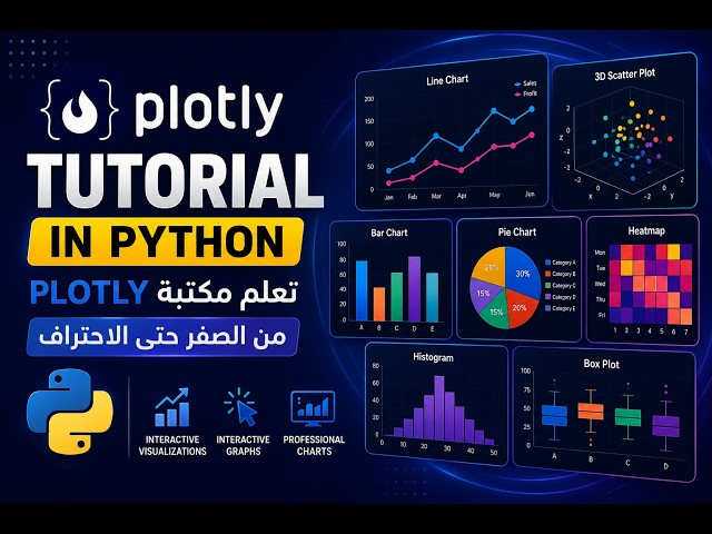 Plotly Tutorial in Python | تعلم مكتبة Plotly من الصفر حتى الاحتراف | Interactive Data Visualization