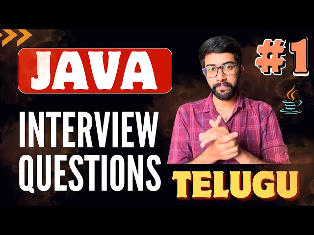 Java Interview Questions in Telugu | Part 1: Java Placement Questions | Vamsi Bhavani