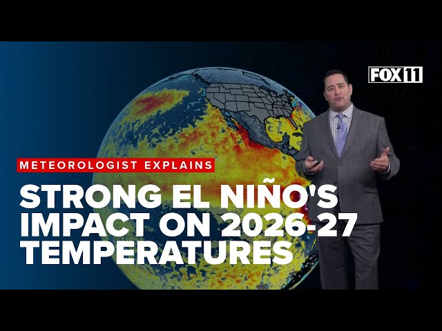 What does a strong El Niño mean for Northeast Wisconsin weather in 2026 and 2027?