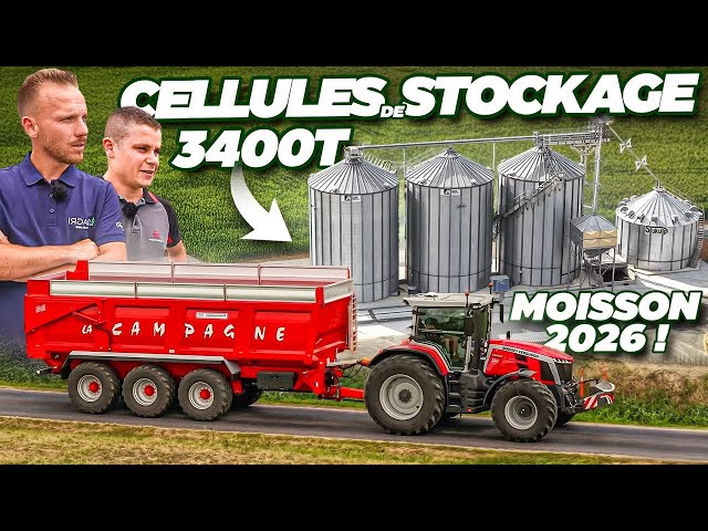 🤩 MAGNIFICENT FARM: 3400T of AGRICONSULT GRAIN STORAGE at HARVEST at 105QTX! 🌾