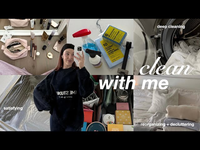 CLEAN + ORGANIZE WITH ME 🧺 deep clean, declutter & reset my home