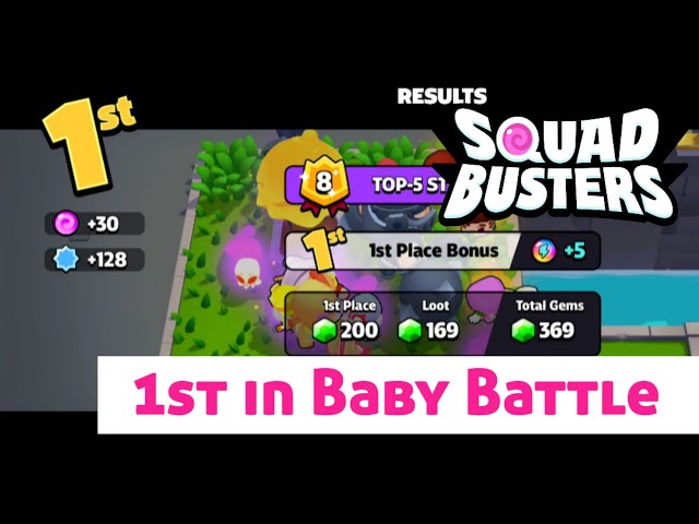 First place in Baby Battle modifier in @SquadBusters | F2P | free to play 2024