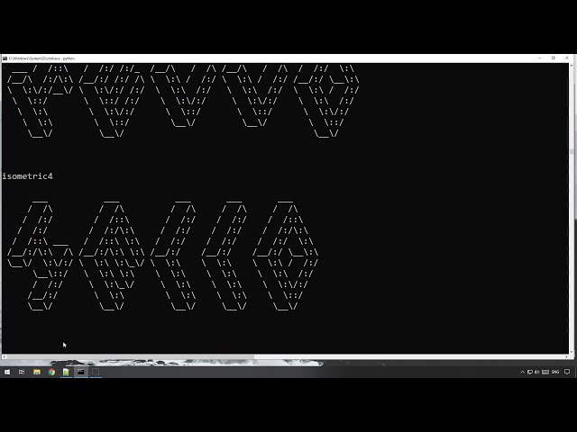 Python - Converting text to Big ASCII Text using Pyfiglet