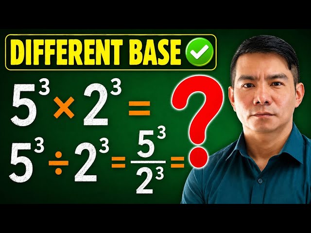 ❌️ZERO CONFUSION | MULTIPLYING AND DIVIDING POWERS/EXPONENTS WITH SAME POWERS 📌
