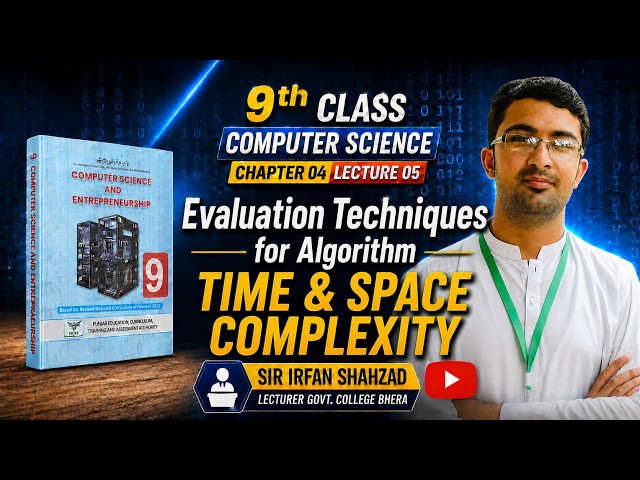 Evaluation Techniques for Algorithm | Time & Space Complexity | Class 9 Computer Chapter 4 Book 2026