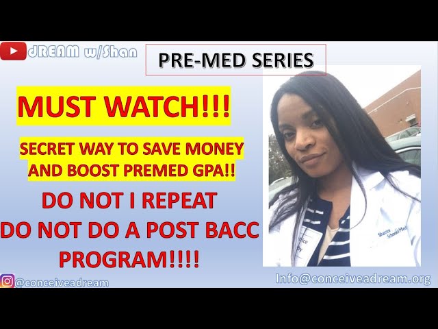 SHOULD YOU DO A PRE-MED SCHOOL POST BACC PROGRAM | MOM in MED SCHOOL