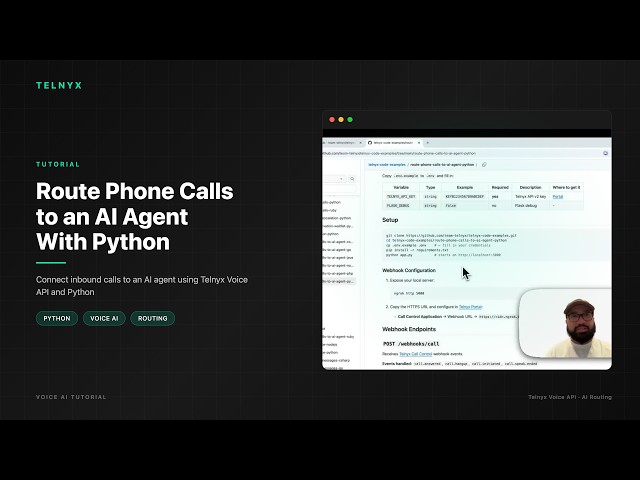 How to Route Inbound Phone Calls to an AI Agent With Python