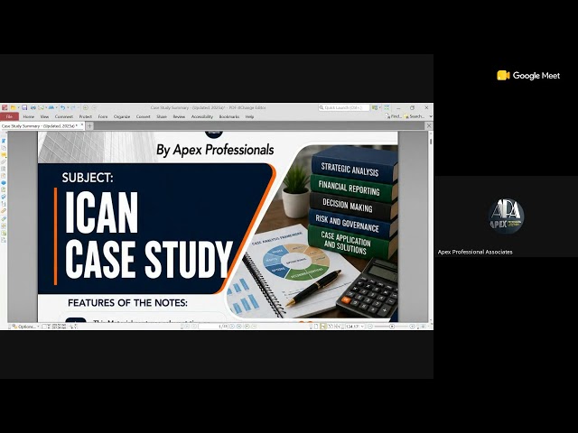 Case Study (Nov 2026 Diet) - Lecture 2