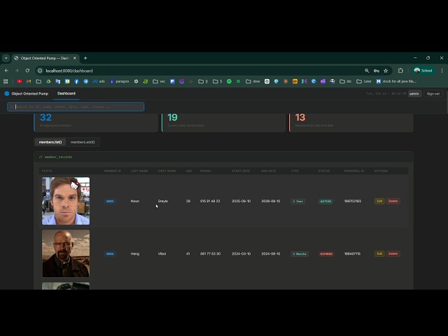 Gym Membership Management System | OOP Course Final Project