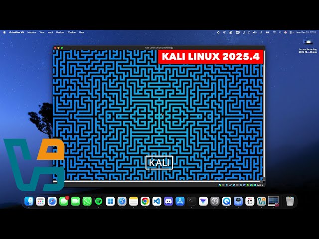 How to Install Kali Linux 2025.4 on macOS using VirtualBox