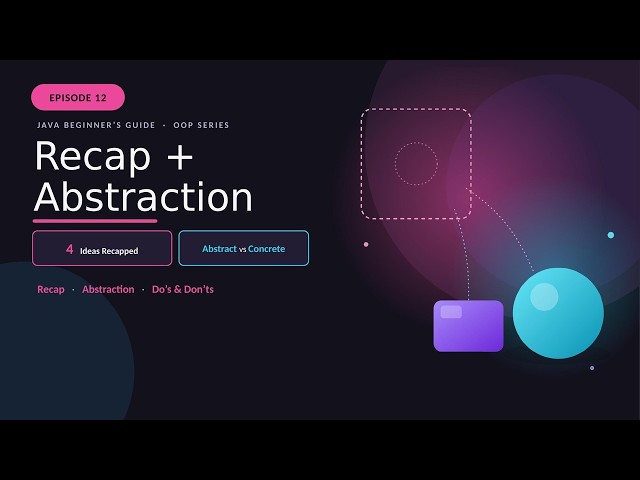 Episode 12: Abstraction in Java — Abstract vs. Concrete Classes