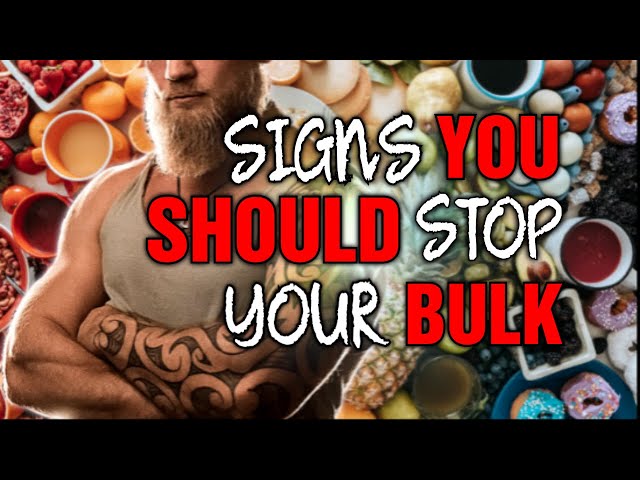 When To Stop Your Bulk.