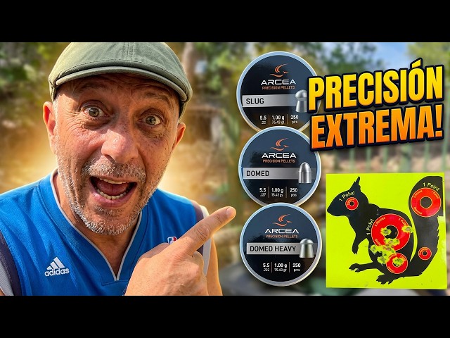 Probando pellets ARCEA: ¡Slug vs Domed vs Domed Heavy!