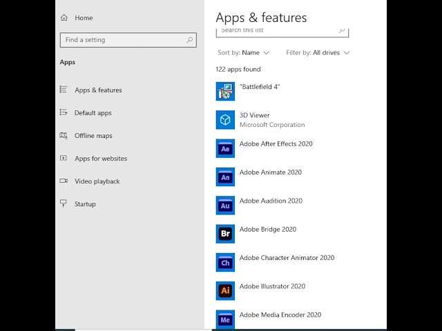 How to see all software installed on your windows 10 PC