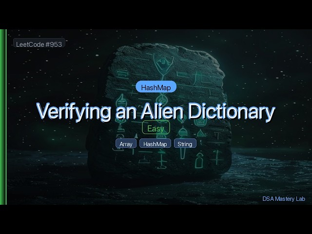LeetCode 953: Verifying an Alien Dictionary — The HashMap Trick (C#)