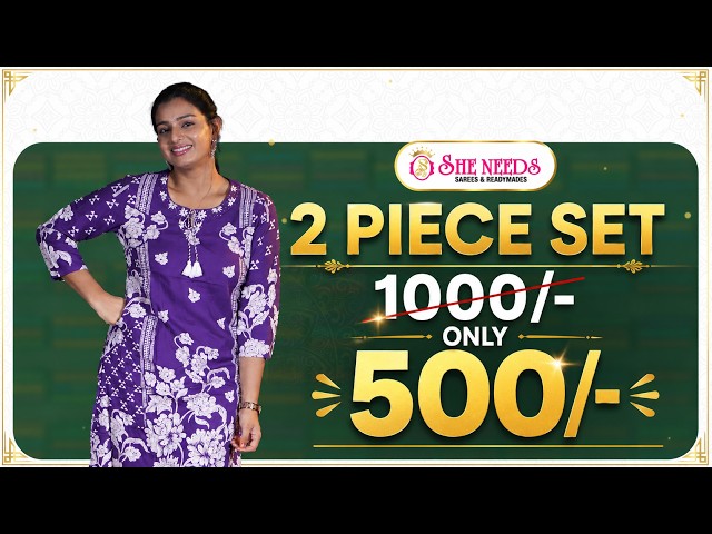 2 Piece Sets Collection 👗✨ | Trendy & Stylish Outfits | She Needs Saree World