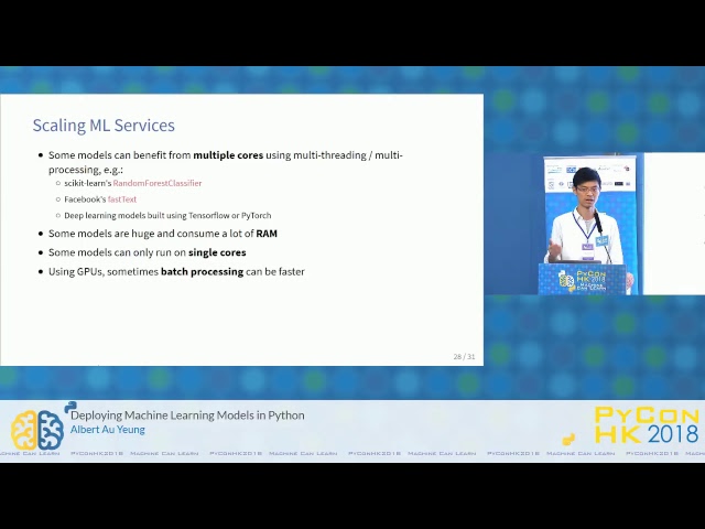 Deploying Machine Learning Models in Python | PyConHK 2018