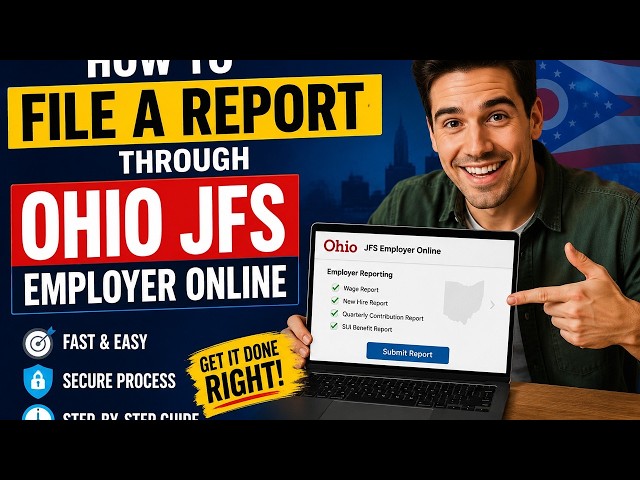 How to file a report through Ohio JFS Employer online