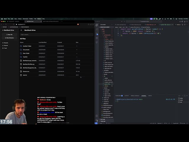 Day 141 learning web dev: Building a Google Drive clone (no AI)