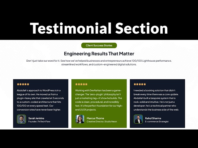 Building a Professional Testimonial Section in Elementor (Step-by-Step)