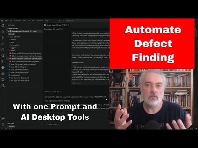 One Prompt Automatically Finds Defects with AI Interactive Execution
