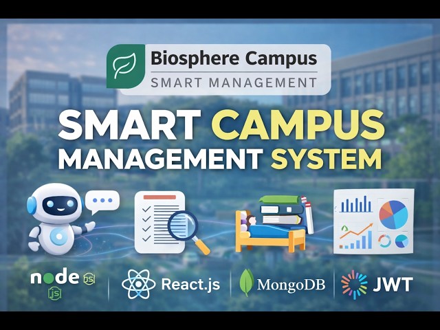Bio Sphere Campus Portal | Smart Campus Management System (Node.js, React, MongoDB, JWT, AI Chatbot)